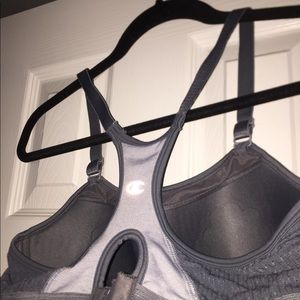 Only worn once gray champion sports bra
